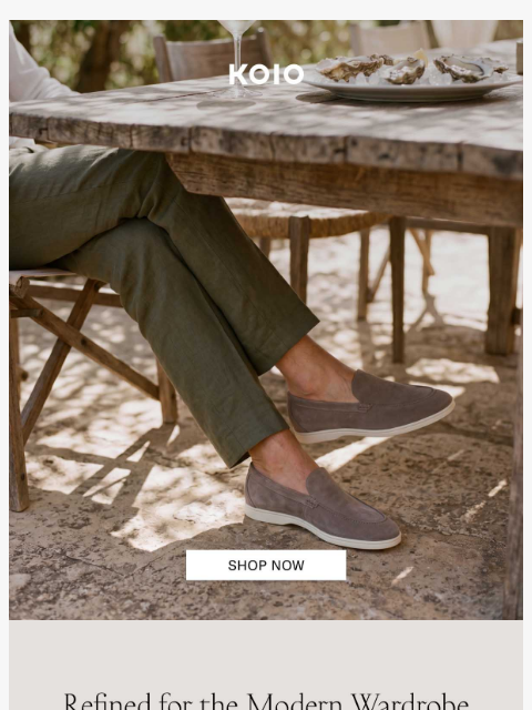 koio newsletter: Mediterranean Sophistication