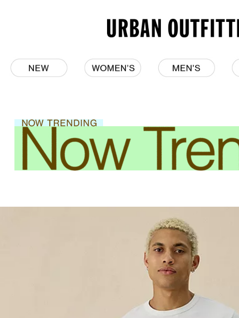 urbanoutfitters newsletter: UO Men’s · Essential Tops →