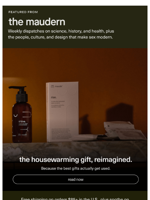 getmaude newsletter: the maudern.