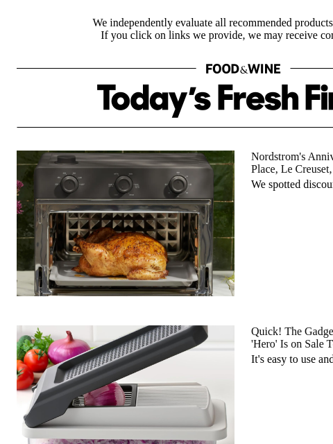 foodandwine newsletter: Score 40% Off the Gadget Shoppers Call a Kitchen '...