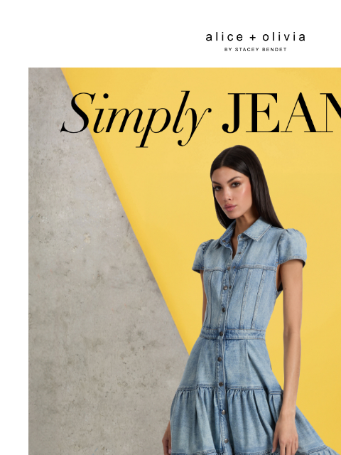 aliceandolivia newsletter: Denim, but Make It a Dress
