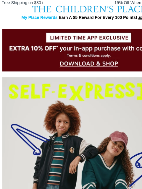 childrensplace newsletter: New! Back-to-School Arrivals Up to 60% OFF 📓