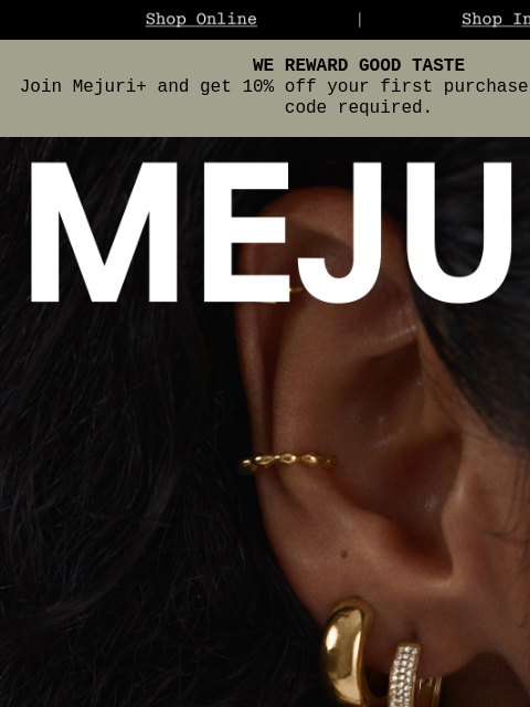 mejuri newsletter: Your Favorite Hoop