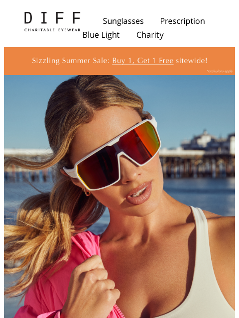 diffeyewear newsletter: Summer By DIFF Sport 🏃‍♀️
