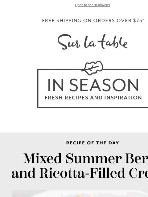 surlatable newsletter: 🥐 Vive la Brunch! Bastille Day Recipes Inside 