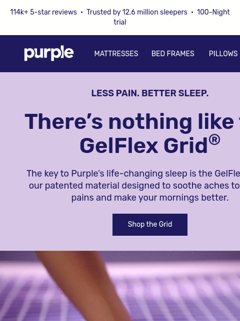 purple newsletter: Waking up stiff + sore?