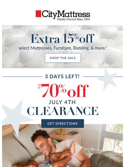citymattress newsletter: Ending: Up to 70% Off Clearance