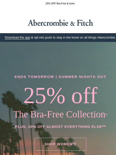 abercrombie newsletter: Almost OVER →