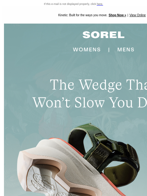 sorel newsletter: The Luxe-Sport Sandal of Summer