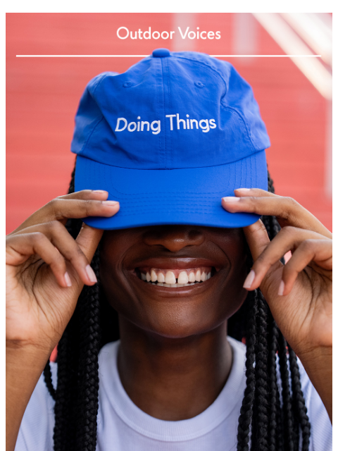 outdoorvoices newsletter: Guess who's back?