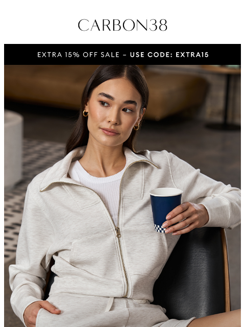 carbon38 newsletter: Your loungewear deserves a (luxe) upgrade
