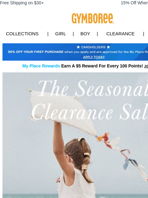 gymboree newsletter: For You 🧡 70% Off clearance + NEW back-to-school ...