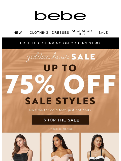 bebe newsletter: Outfits Too Hot to Handle – 40% Off Inside