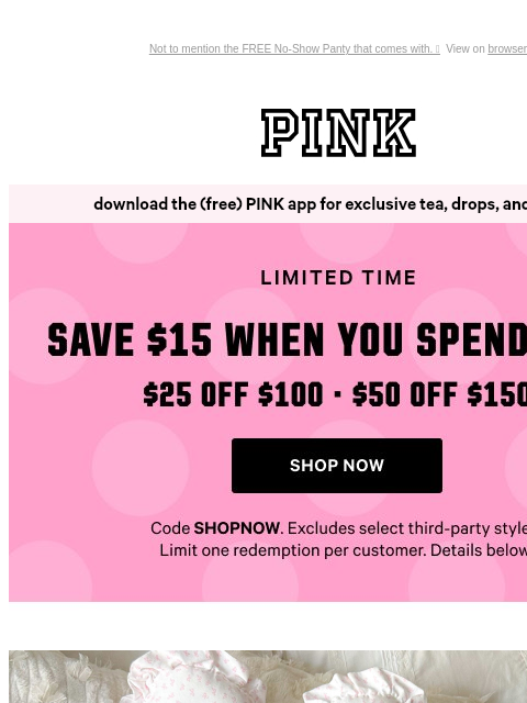 vspink newsletter: The Girls Love Our Marshmallow Bras 😍