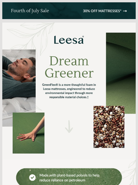 leesasleep newsletter: Better materials, better sleep