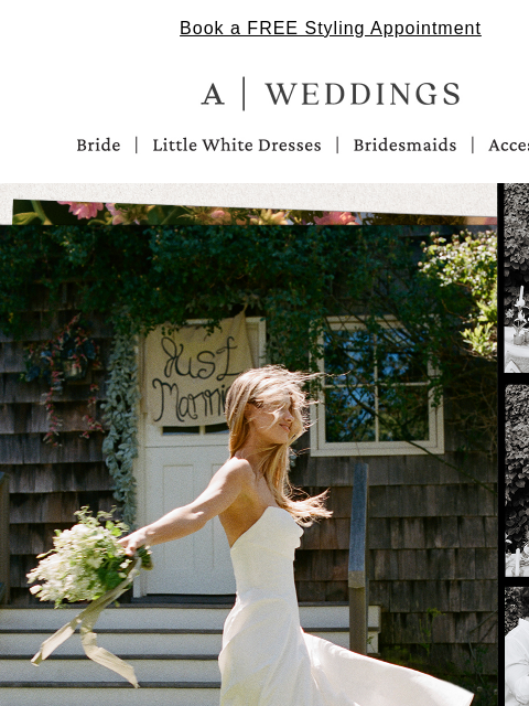 anthropologie newsletter: Planning an intimate wedding? Open this.