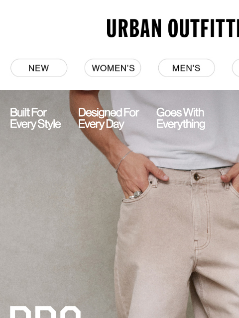 urbanoutfitters newsletter: BDG Essentials: The Relaxed Straight Jean