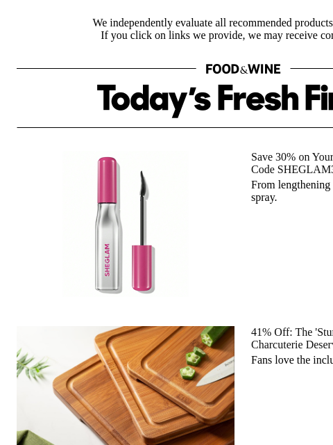 foodandwine newsletter: 41% Off: The 'Sturdy' Cutting Boards Your Next Cha...