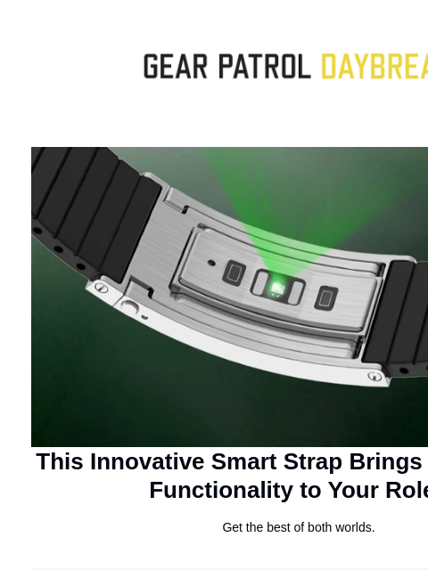 gearpatrol newsletter: A Whoop Strap For Your Rolex?