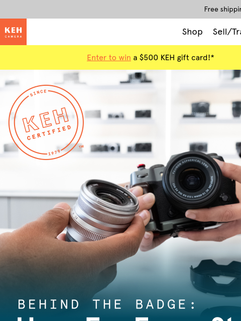 keh newsletter: More than pre-owned camera gear 📸 🧡