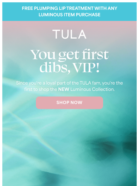 tula newsletter: Last call bestie—early access to all things pink �...