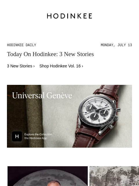 hodinkee newsletter: Hodinkee Daily | 07/13/2026
