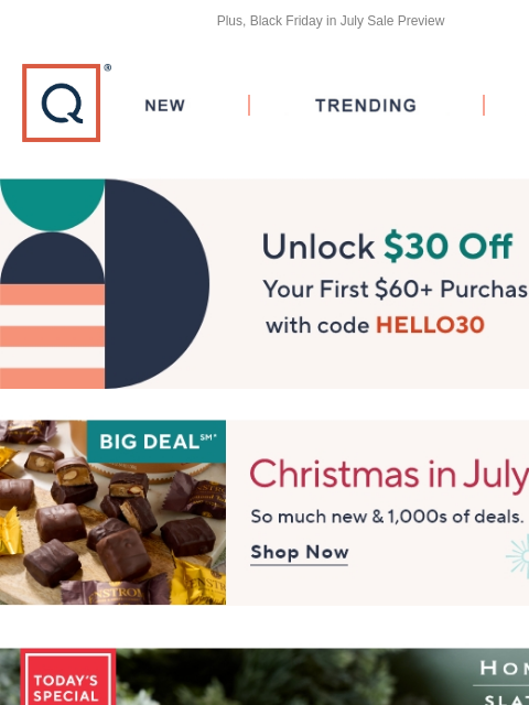 Plus, Black Friday in July Sale Preview QVC New TRENDING DEALS Unlock $30 off Your First Purchase Christmas in July Homeworx TSV Picked for You Keurig K-Cafe Barista Bar Coffee Maker w/ Frother and