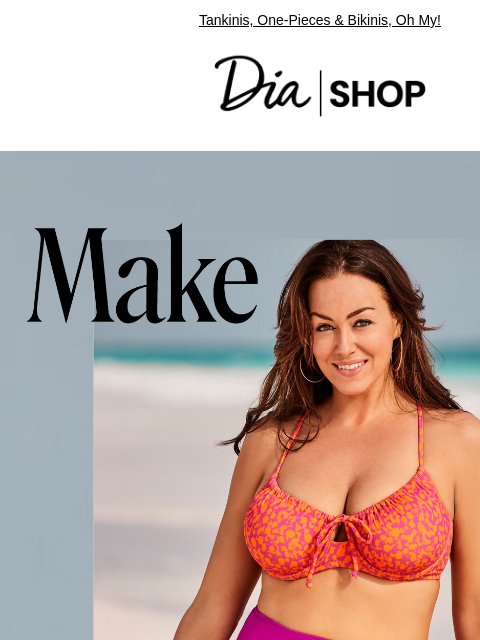 Tankinis, One-Pieces & Bikinis, Oh My!​ Dia & Co Shop Style freedom through a life well-lived. TOPS DRESSES NEW ARRIVALS SALE Recipient: brands.news.subscription@gmail.com View in Your Browser