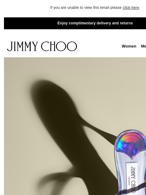 Bold silhouettes defined by the drop heel. If you are unable to view this email please click here. Enjoy complimentary delivery and returns JIMMY CHOO Women Men Handbags Sale JIMMY CHOO Women Men