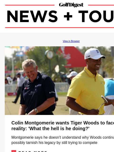 Monday qualifier pulls off feat only accomplished five times EVER on this tour GolfDigest View in Browser Colin Montgomerie wants Tiger Woods to face reality: 'What the hell is he doing?' Colin