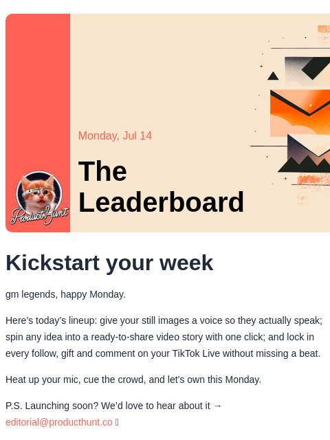 producthunt newsletter: 😸 Uncanny valley AI