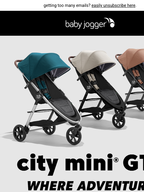 babyjogger newsletter: adventure-ready, boldly styled