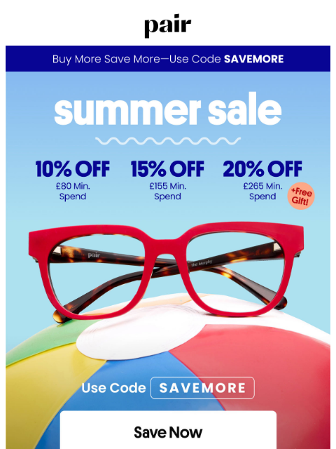 paireyewear newsletter: BUY MORE🛍️ SAVE MORE🛍️