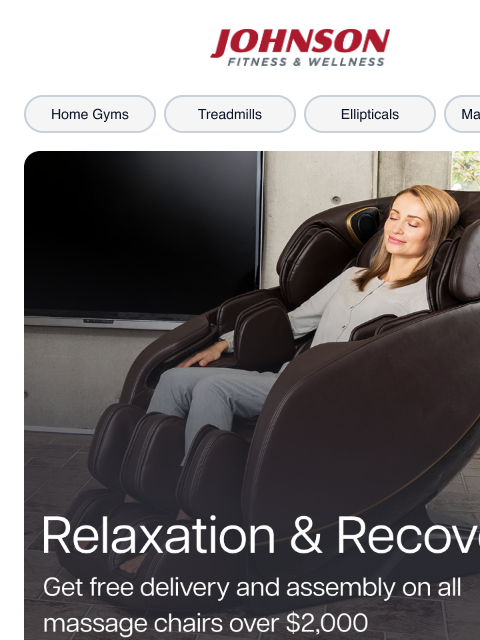 johnsonfit newsletter: Recover Faster with the Right Massage Chair