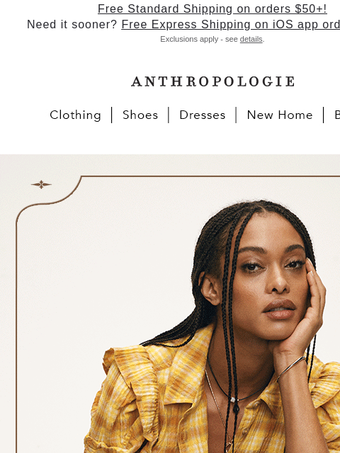 anthropologie newsletter: WILD AT HEART