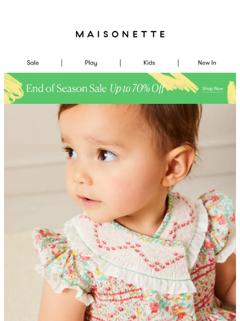 maisonette newsletter: Everything Baby (On Sale) 🌼
