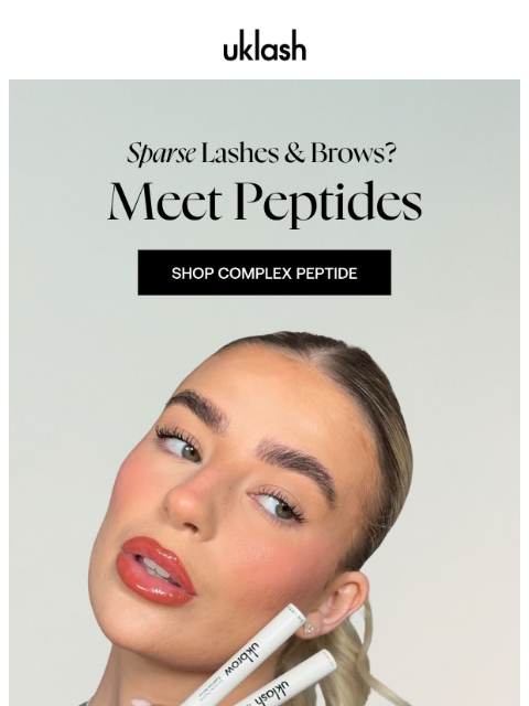 uklash newsletter: STILL Struggling with growth? Try peptides 🧬💡