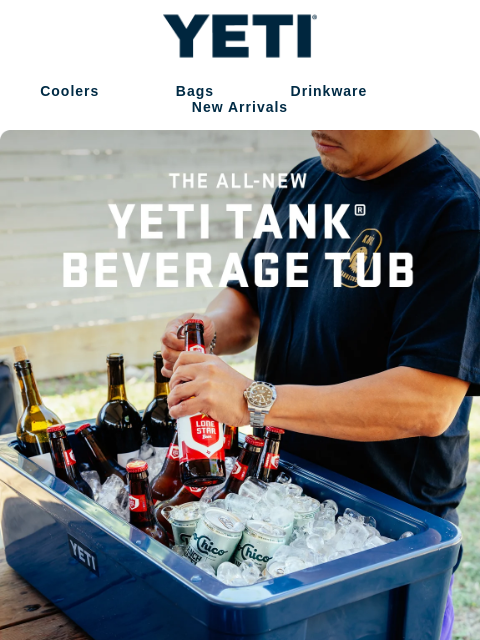 yeti newsletter: Meet The YETI Tank® Beverage Tub
