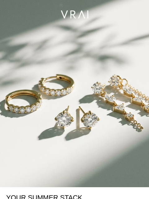 vrai newsletter: Curate your summer earring stack