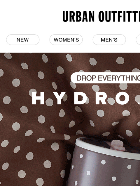 urbanoutfitters newsletter: Drop Everything! New UO Exclusive HydroJug