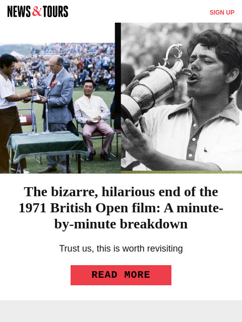 golfdigest newsletter: Past Open champ WDs from Royal Birkdale