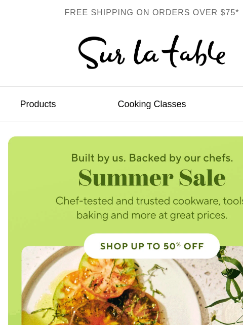 surlatable newsletter: ☀️ Our official Summer Sale starts today