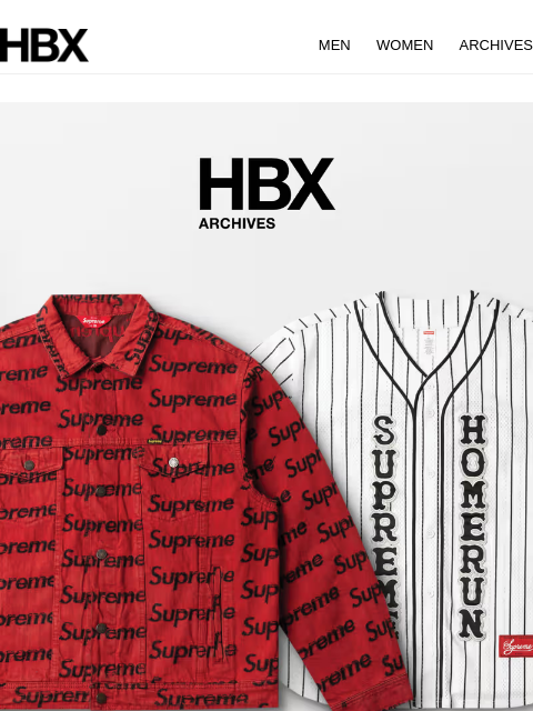 hbx newsletter: HBX Archives Preview: 14 July/9AM EST/9PM HKT Rele...