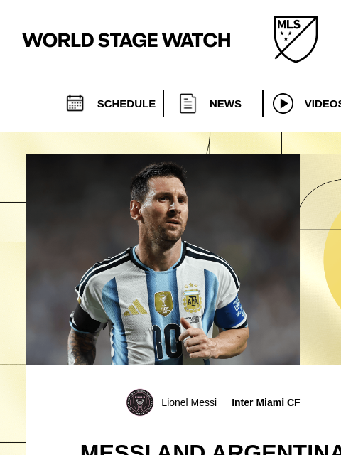 mlssoccer newsletter: Argentina take on England in the Semifinals