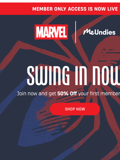 meundies newsletter: Spider-Man early access is here