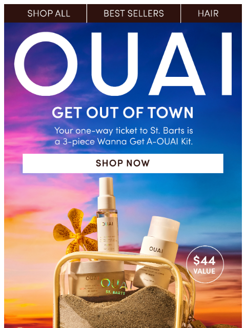 theouai newsletter: Travel sized and tropical