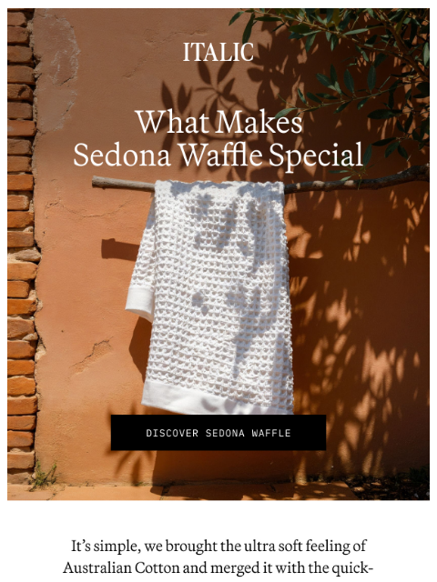 italic newsletter: Why Everyone’s Talking About Sedona Waffle