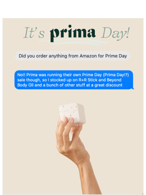 Prima Day = savings on woman-led body & skin care, made sustainably in the USA ͏ ͏ ͏ ͏ ͏ ͏ ͏ ͏ ͏ ͏ ͏ ͏ ͏ ͏ ͏ ͏ ͏ ͏ ͏ ͏ ͏ ͏ ͏ ͏ ͏ ͏ ͏ ͏ ͏ ͏ ͏ ͏ ͏ ͏ ͏ ͏ ͏ ͏ ͏ ͏ ͏ ͏ ͏ ͏ ͏ ͏ ͏ ͏ ͏ ͏ ͏ ͏ ͏ ͏ ͏ ͏ ͏ ͏ ͏