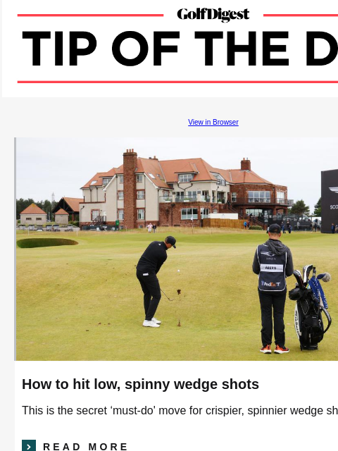 Ritchie Smith, Lee's longtime coach, explains how he generates effortless power in his swing. GolfDigest View in Browser Ludvig Aberg How to hit low, spinny wedge shots This is the secret 'must