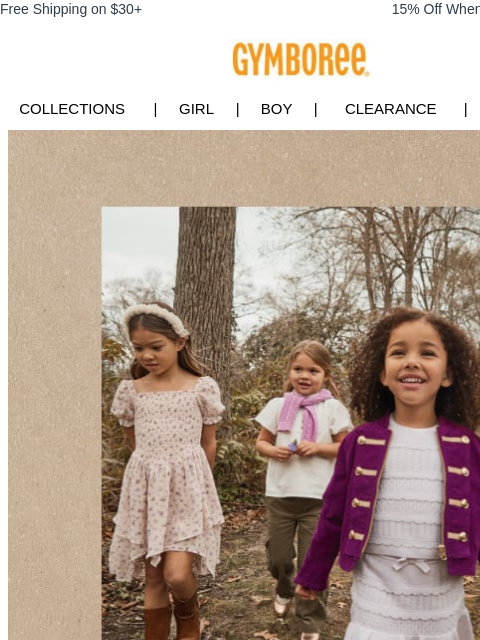 gymboree newsletter: Our newest fall collection is *finally* here 🧚🎀�...